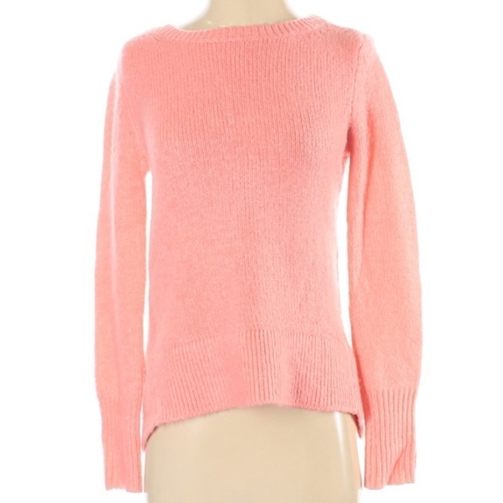 Lou & Grey cozy Coral beach pink long sleeve pullover sweater women’s xs